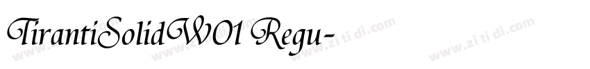 TirantiSolidW01 Regu字体转换